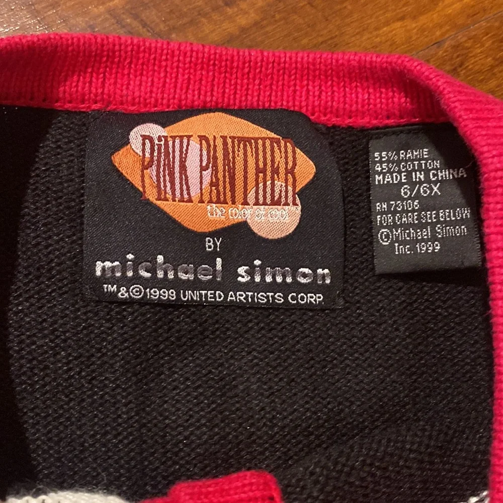 Pink Panther by Michael Simon Designer Sweater - Picture 6 of 9